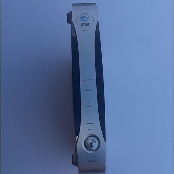 AT&T U-VERSE 2Wire 3600HGV-B 4-Port Wireless Router Modem No Wires Included - Picture 3 of 4